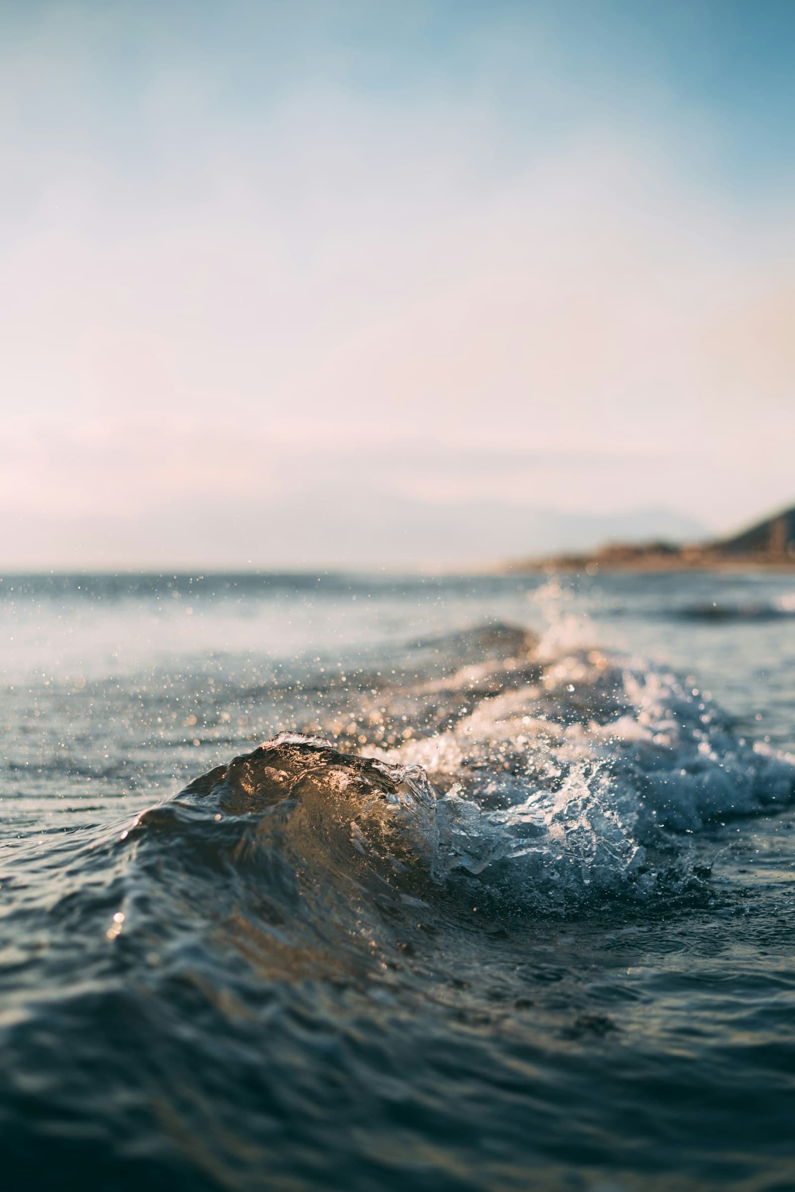 Ocean wave breaking